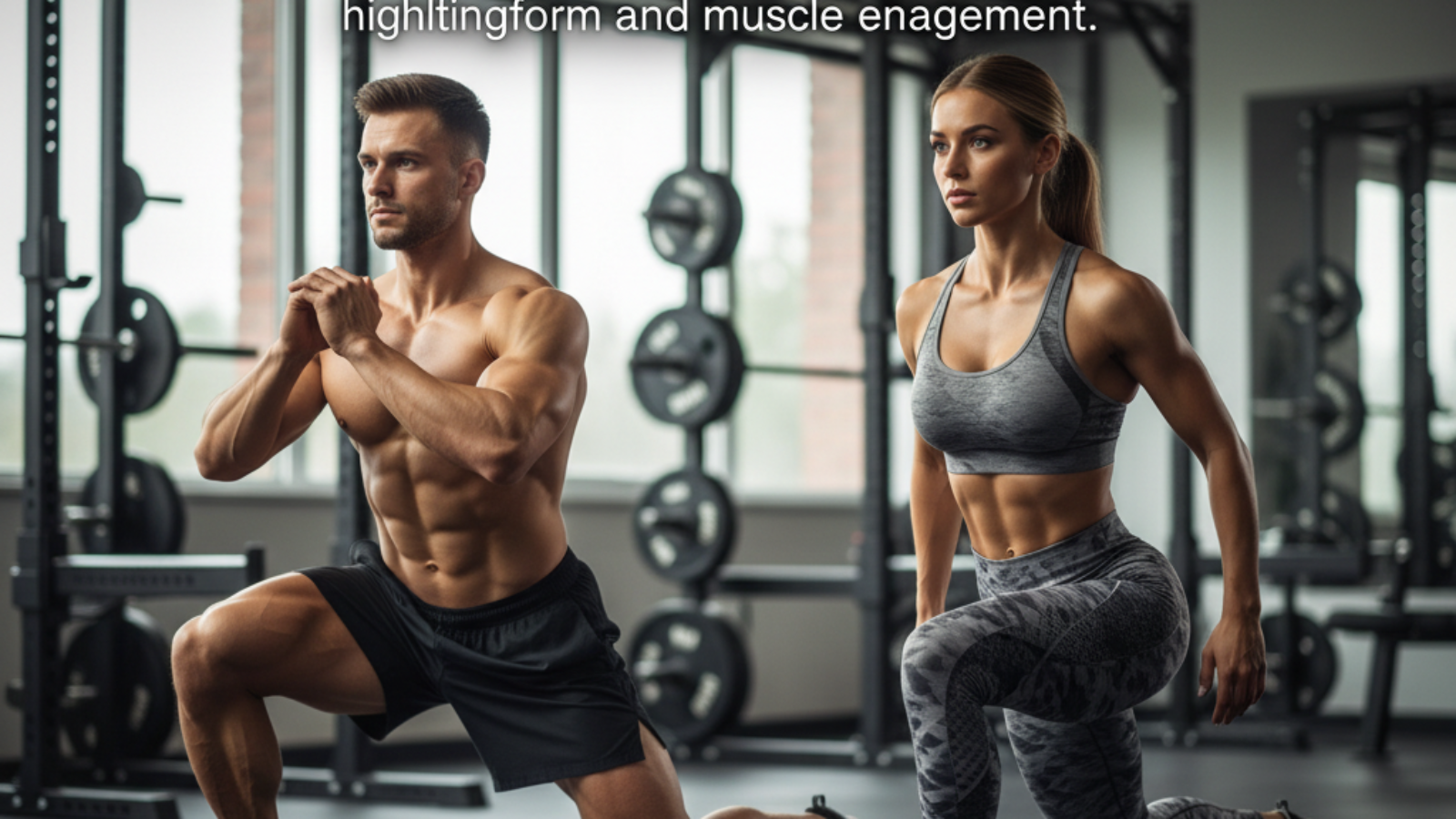 Split Squat vs Lunge: Athletes demonstrate each exercise, highlighting form and muscle engagement.